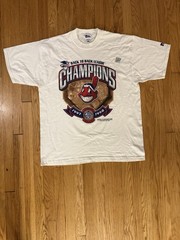 Vintage Cleveland Indians Pro Player MLB 1997/98 Champions T-Shirt (Men’s XL)