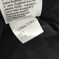 Calvin Klein Raglan Sleeve Button T-Shirt Men’s Medium Black & White EUC LN
