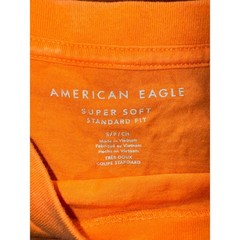 American Eagle Outfitters Mens TShirt Short Sleeve Std Fit Coral White Graphic S