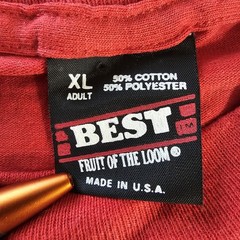 Vintage 90s 42nd Street Broadway Musical T Shirt XL Red Single Stitch BEST Fruit