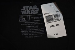 Star Wars Mens The Force Awakens Kylo Ren Black Shirt New 2XL, 4XL, 5XL