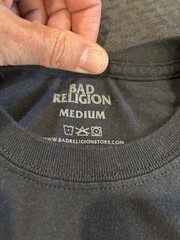 BAD RELIGION Shirt NOFX Offspring Rancid Ramones Misfits Social Distortion