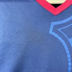 FC Barcelona Official Product Soccer Jersey Navy Blue Red V-Neck Mens Large