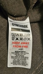 Gymshark x Saalt Studios Mens Strength Green Boxy Fit Long Cropped T-Shirt Large
