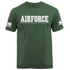 Airforce Military Veteran American Pride Patriotic Graphic T-shirt
