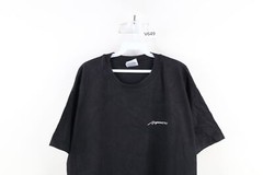 Vintage 90s Mens XL Faded Spell Out Asymmetric Web 3D Video Producer T-Shirt