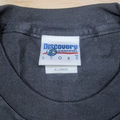 Vtg Y2K Discovery Channel Shirt Mens XL Double Sided Constellations Glows N Dark