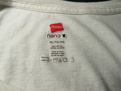 Hanes Nano Bud Light NFL Football T Shirt XL White (with stains)
