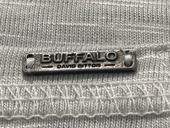 NWT Men’s Sz L Light Gray Henley Short Sleeve Pocket TShirt Buffalo David Bitton