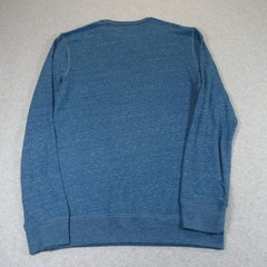 New Sonoma Mens Long Sleeve T-Shirt S Blue Heathered Rayon Cotton Polyester