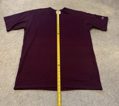 VINTAGE XL Champion Maroon Plum Heavy Weight Cotton TShirt EXTRA LARGE Lot Of 4