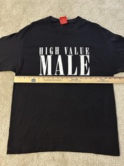 Full Send Shirt Mens Large Black High Value Male Graphic Tee T-Shirt Honduras