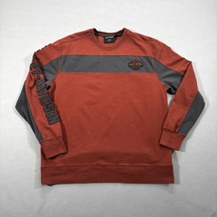 Harley Davidson Orange Men’s Long Sleeve Shirt XL