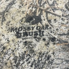 Vintage Mossy Oak Tshirt Men Size Large Hunting 3D Brush Camouflage Hunt Pocket