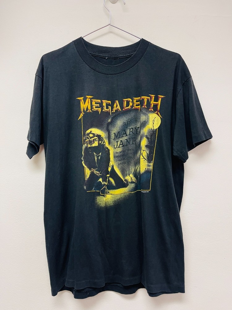 Vintage Megadeth T Shirt 1988 Mary Jane 80s 1980s L Rock Tour Concert Original