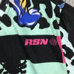 Reason Shirt Mens Medium Multicolor Tiger Smiley Face Surf Graphic Tee Top