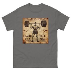Gym T-Shirt, Charles Atlas fitness shirt for weight lifting