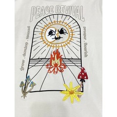 Rising Souls Creative Mind Workshop Peace Revival Graphic Tee Cream Mens Medium