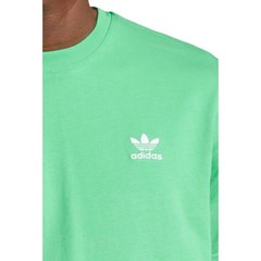 Mens L ADIDAS ORIGINALS logo ESSENTIALS TREFOIL TEE SHIRT GREEN JN0235 large NEW