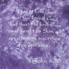 Vintage 90s God Love Shirt Single Stitch Large 1 John 4:10 Jesus Tee Tie Dye Y2K