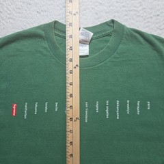 Supreme SS19 International Stores T Shirt Small Graphic Made in USA Faded