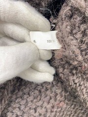 Other Brands Knit Sweaters (Thick) Wool BRW Solid Color