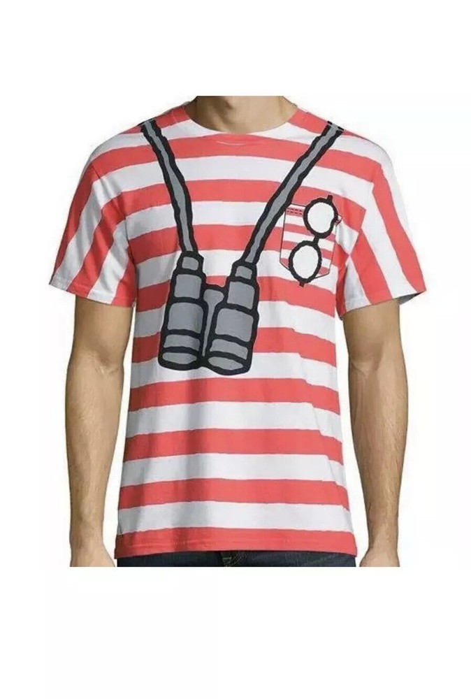 WHERE’S WALDO COSTUME T-SHIRT XXL (2XL) NEW NO TAGS