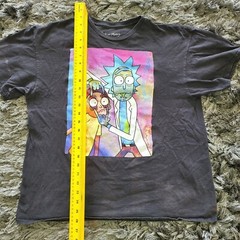 Rick & Morty T-Shirt Mens XL Black Adult Swim Comedy Funny Ripple Junction Flaw