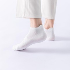 Womens Ankle Socks Athletic Running Low Cut Socks With Tab for Women White/Bl…