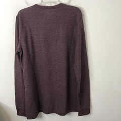 Sonoma NWT Men’s The Supersoft Thermal Crewneck Long Sleeve Shirt Plum L Tall