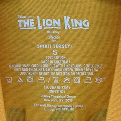 Disney The Lion King Broadway Spirit Jersey Yellow Orange Ombre Small Oversized