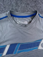 GERRY Mens Gray Blue Crew Neck Long Sleeve Shirt Size Small NWT Sun Protection