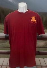Vintage Lion King Simba Pocket Burgundy T Shirt Size XL Disney