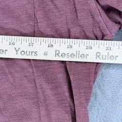 Vuori Current Tech Tee Mens Large Dark Pink Heathered Pocket T-Shirt V182