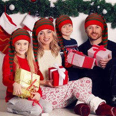3 Pcs Christmas Knitted Santa Hats Elf Hat Crochet Christmas Beanie Xmas Part…