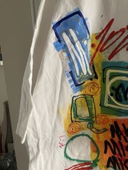 Miskeen Originals Hand Painted Mens 3XL T-Shirt Heavyweight Graffiti