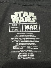 STAR WARS MAD ENGINE DARTH VADER BLACK CREW NECK GRAPHIC TSHIRT MENS SIZE 3XL