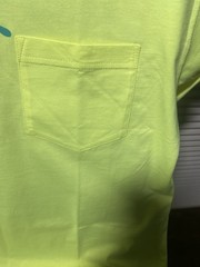 Wolverine Homemade Stencil T-shirt Neon Lime Medium Cotton Short Sleeved NWOT