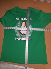 Elf – Smiling is my Favorite – Holiday Green Short Sleeved T-SHIRT Adult Large