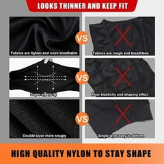 Men’s Body Shaper Toning T-Shirt Ultra Durable Vest High Compression Underwear