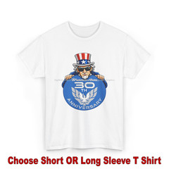 DigiRods Pontiac Trans Am 1999 30th Anniversary Uncle Sam Cartoon Logo T Shirt