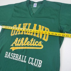 Vintage 90s Oakland A’s Shirt Mens Jersey Green Logo 7 Baseball MLB Adult Sz Xl