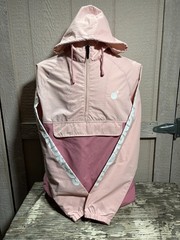 The Hundreds Pink windbreaker waterproof pullover jacket with pocket Size Large
