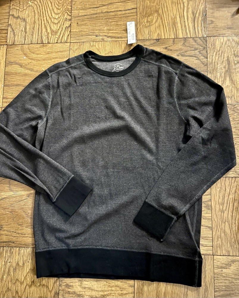 J Crew Mens Long Sleeve Thermal Shirt Size Large Pullover Light Weight 3 Pieces