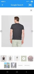2 Pack Men’s XXL short-sleeve perfect v-neck cotton tshirt Dark Grey nwt