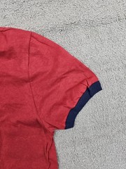 Anvil Adult Lightweight Ringer T-Shirt Red Blue Unisex Lot Of 10 S/M