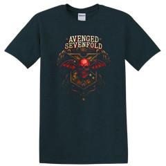 Skull Wings Retro Rock Heavy Metal Band Album Cover T Shirt w/ Tee