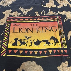 Vintage 90s The Lion King Disney Shirt Promo AOP Size XL Colorful Simba Pumbaa