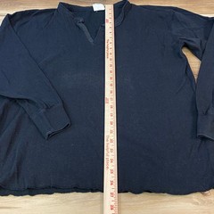 Vintage L.L. Bean Henley Shirt Base layer Mens XL Wool Blend USA River Driver