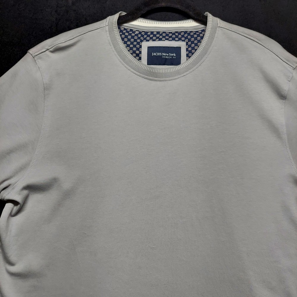 Jachs New York Men’s Tri-Blend Soft Shirt Size Large Grey Machine Washable